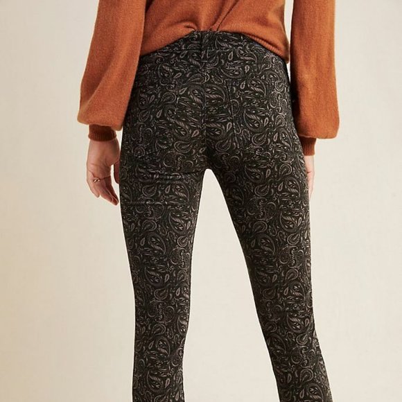 Anthropologie AG The Stevie Velvet High-Rise Skinny Jeans Ankle Slim Pants 24 25 - Picture 2 of 10